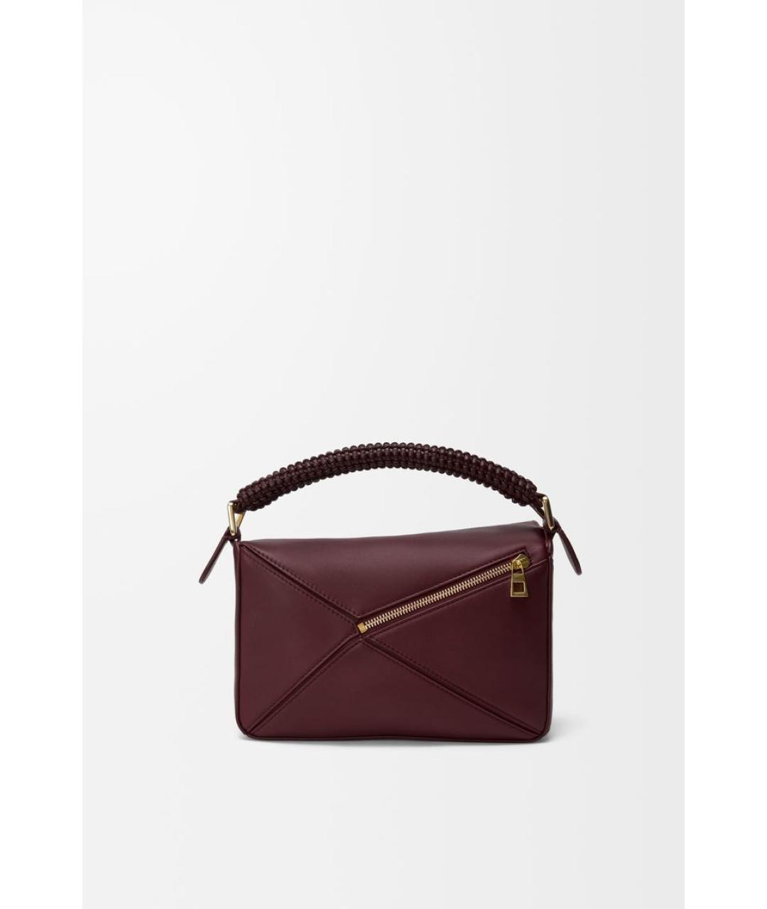 LOEWE Коричневая кожаная сумка через плечо, фото 4