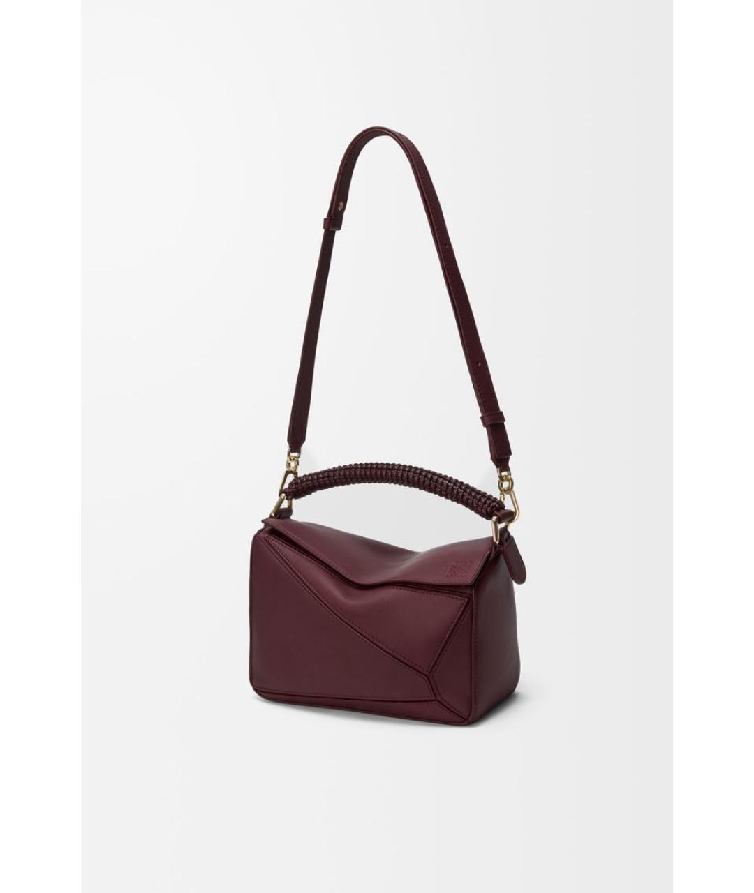 LOEWE Коричневая кожаная сумка через плечо, фото 5