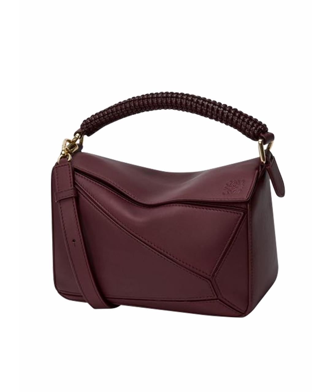 LOEWE Коричневая кожаная сумка через плечо, фото 1