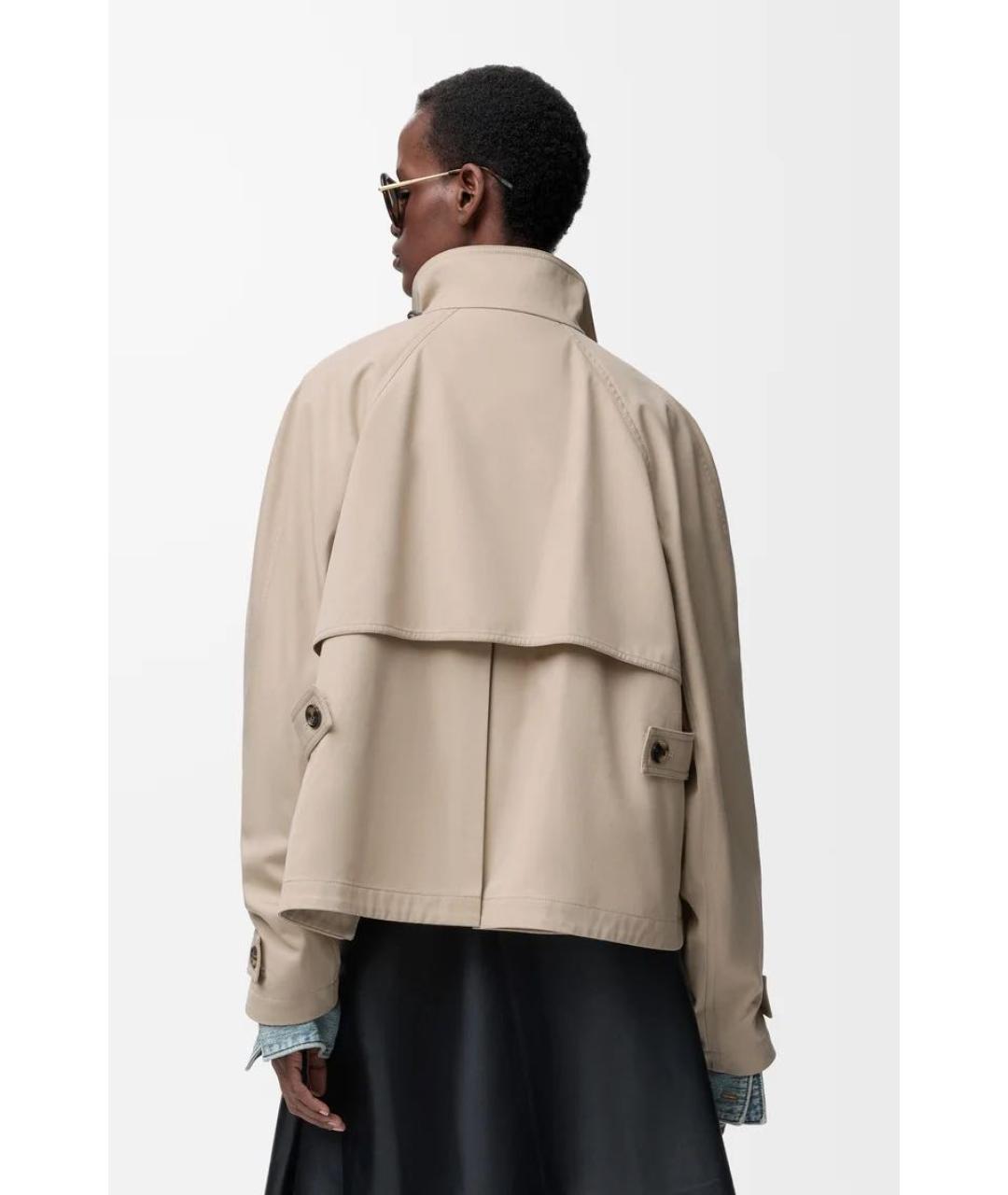 LOEWE Бежевая хлопковая куртка, фото 3