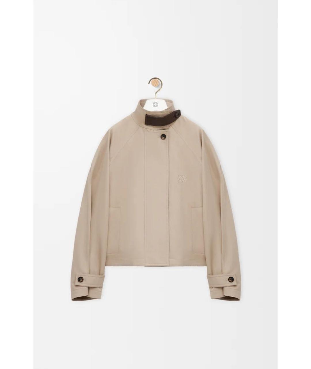 LOEWE Бежевая хлопковая куртка, фото 5