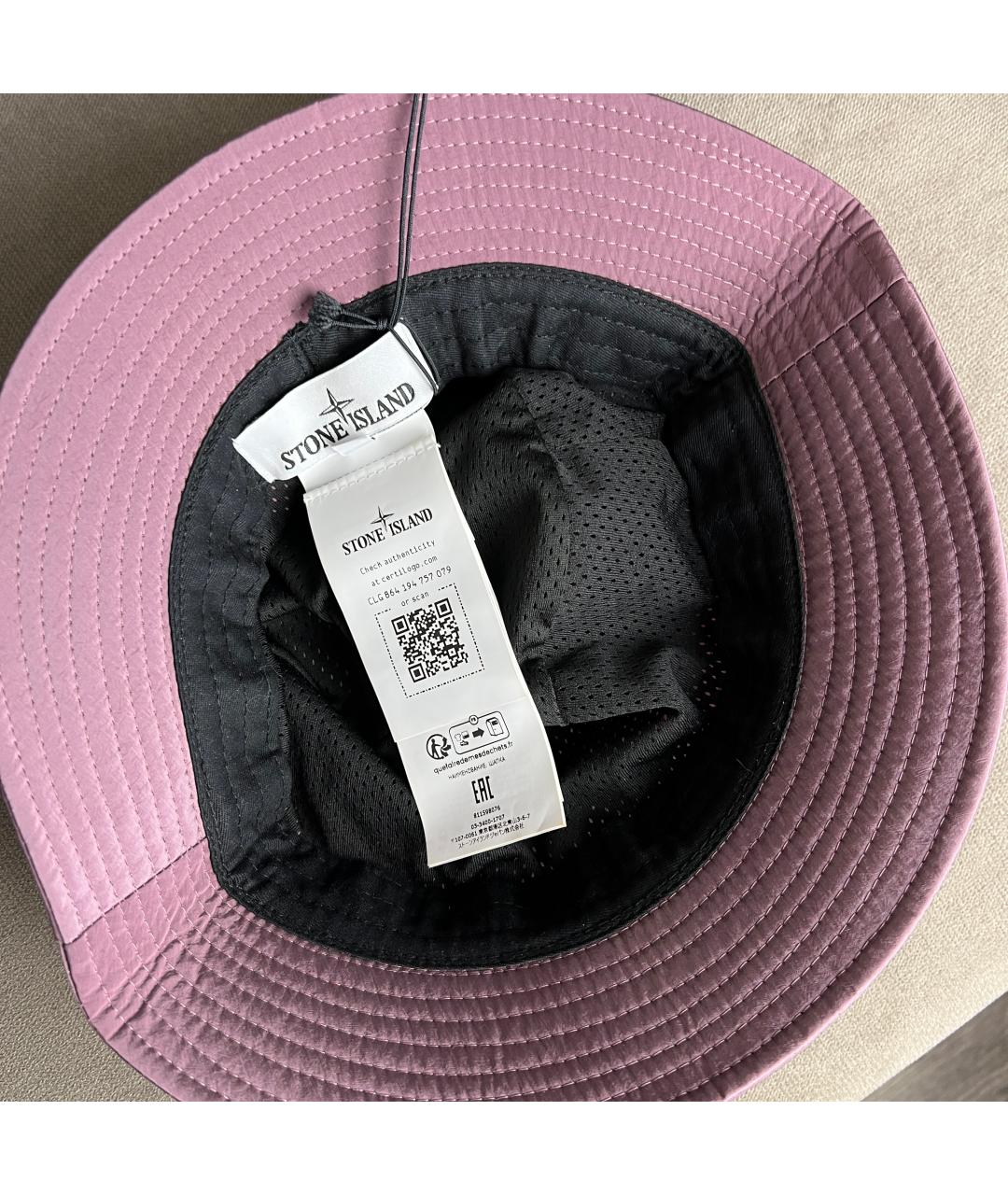 STONE ISLAND Бордовая шляпа, фото 2