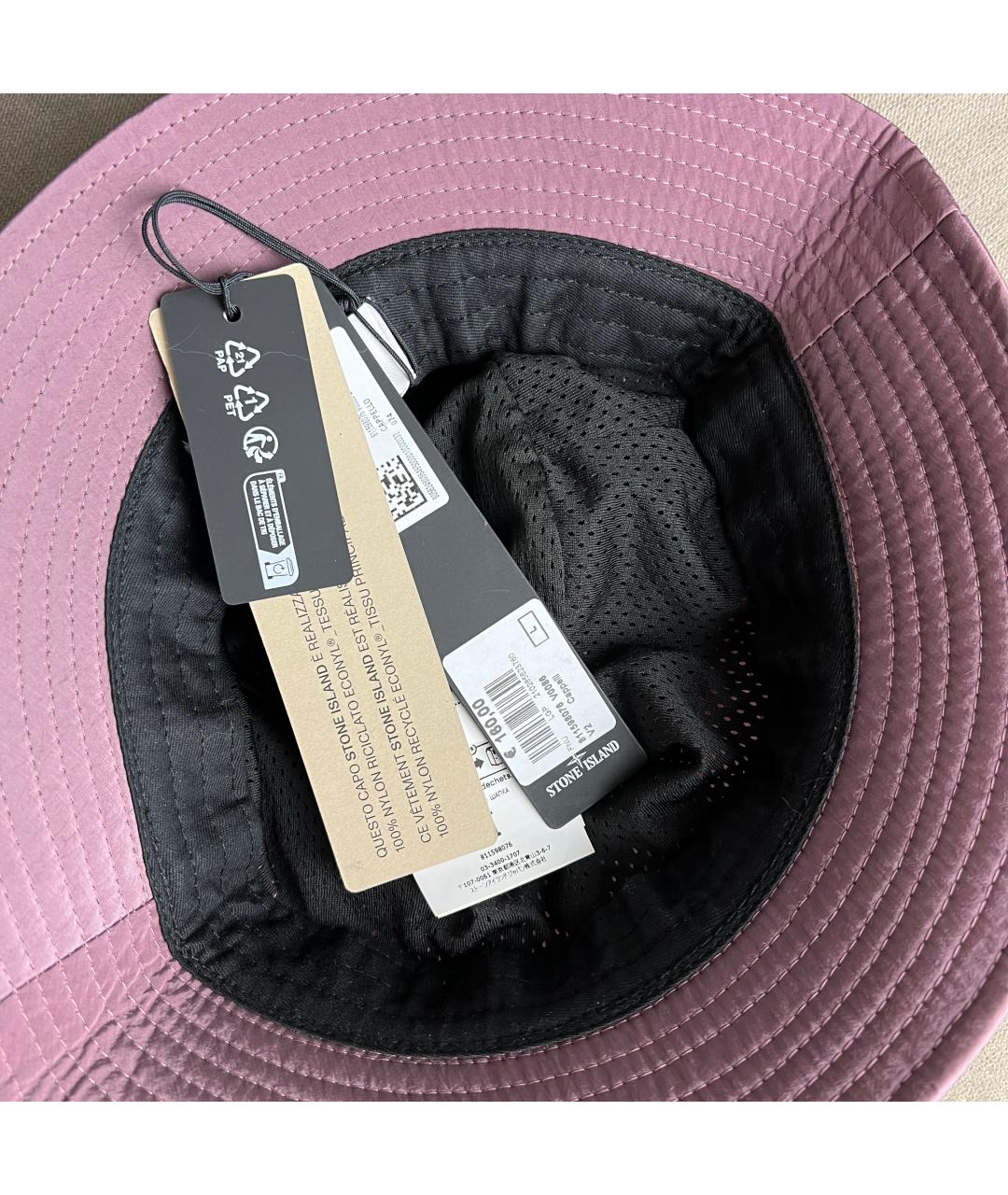 STONE ISLAND Бордовая шляпа, фото 6