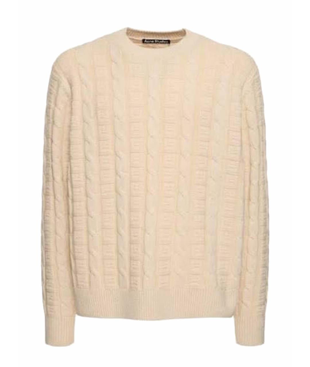 ACNE STUDIOS Белый шерстяной джемпер / свитер, фото 1
