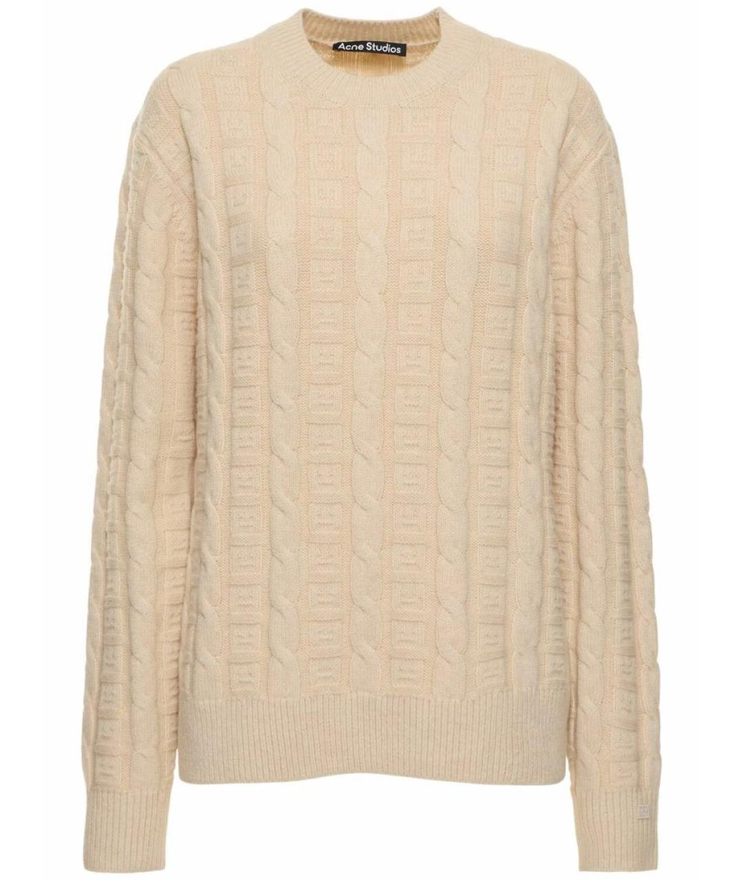 ACNE STUDIOS Белый шерстяной джемпер / свитер, фото 2