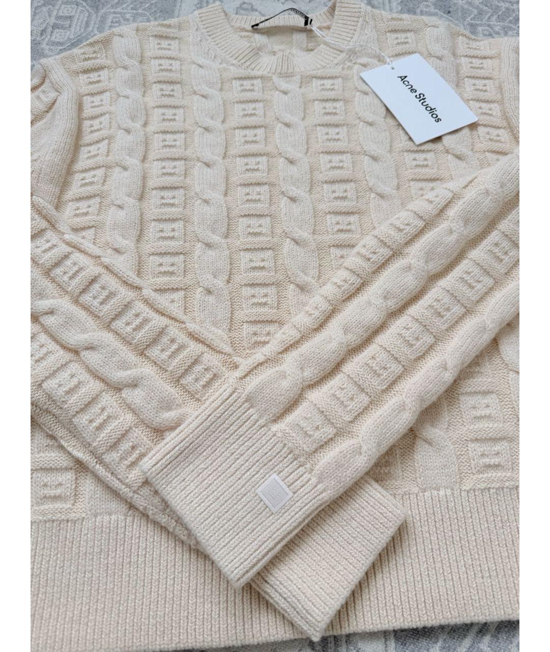 ACNE STUDIOS Белый шерстяной джемпер / свитер, фото 5