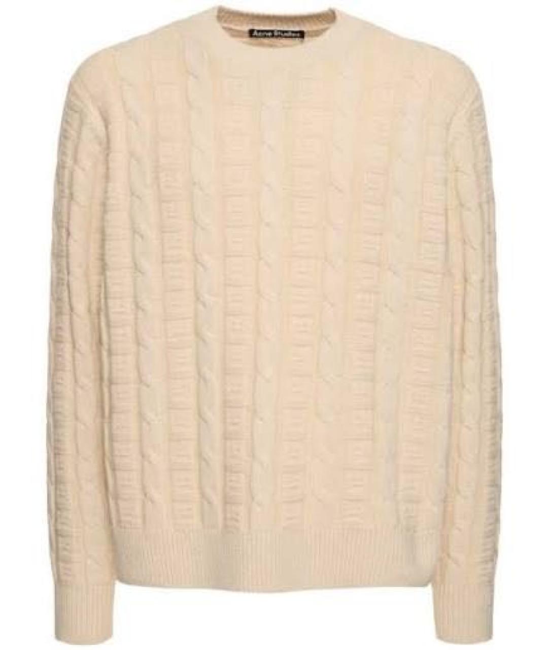 ACNE STUDIOS Белый шерстяной джемпер / свитер, фото 9