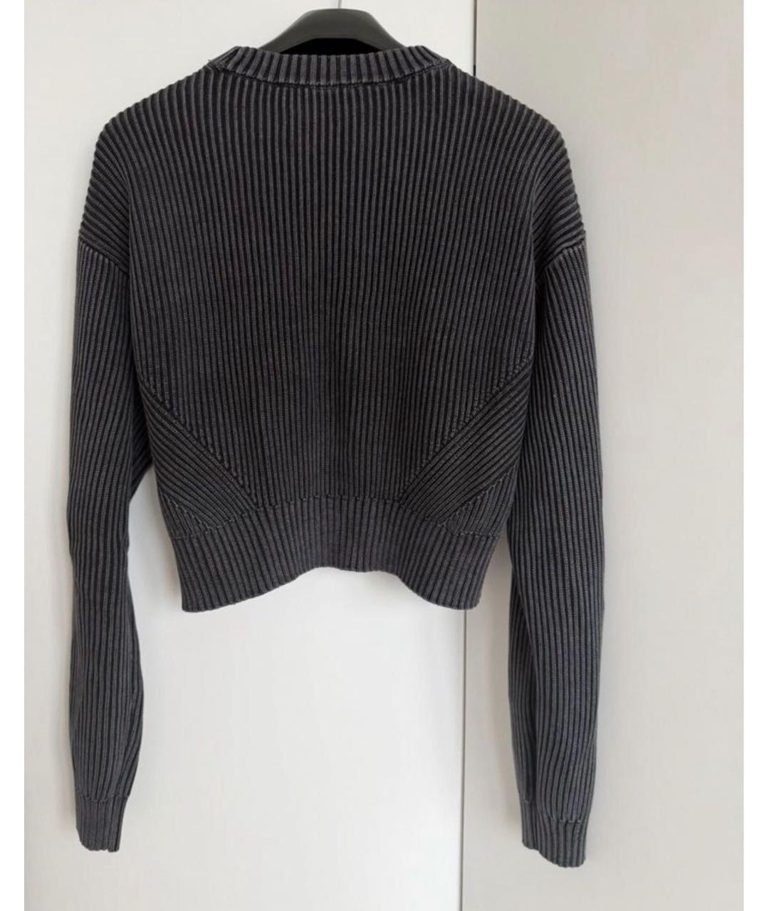 KARL LAGERFELD Серый хлопковый джемпер / свитер, фото 2