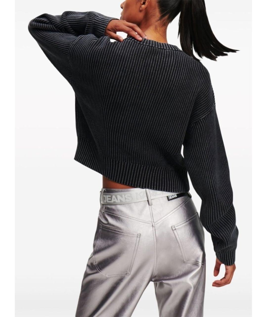 KARL LAGERFELD Серый хлопковый джемпер / свитер, фото 8