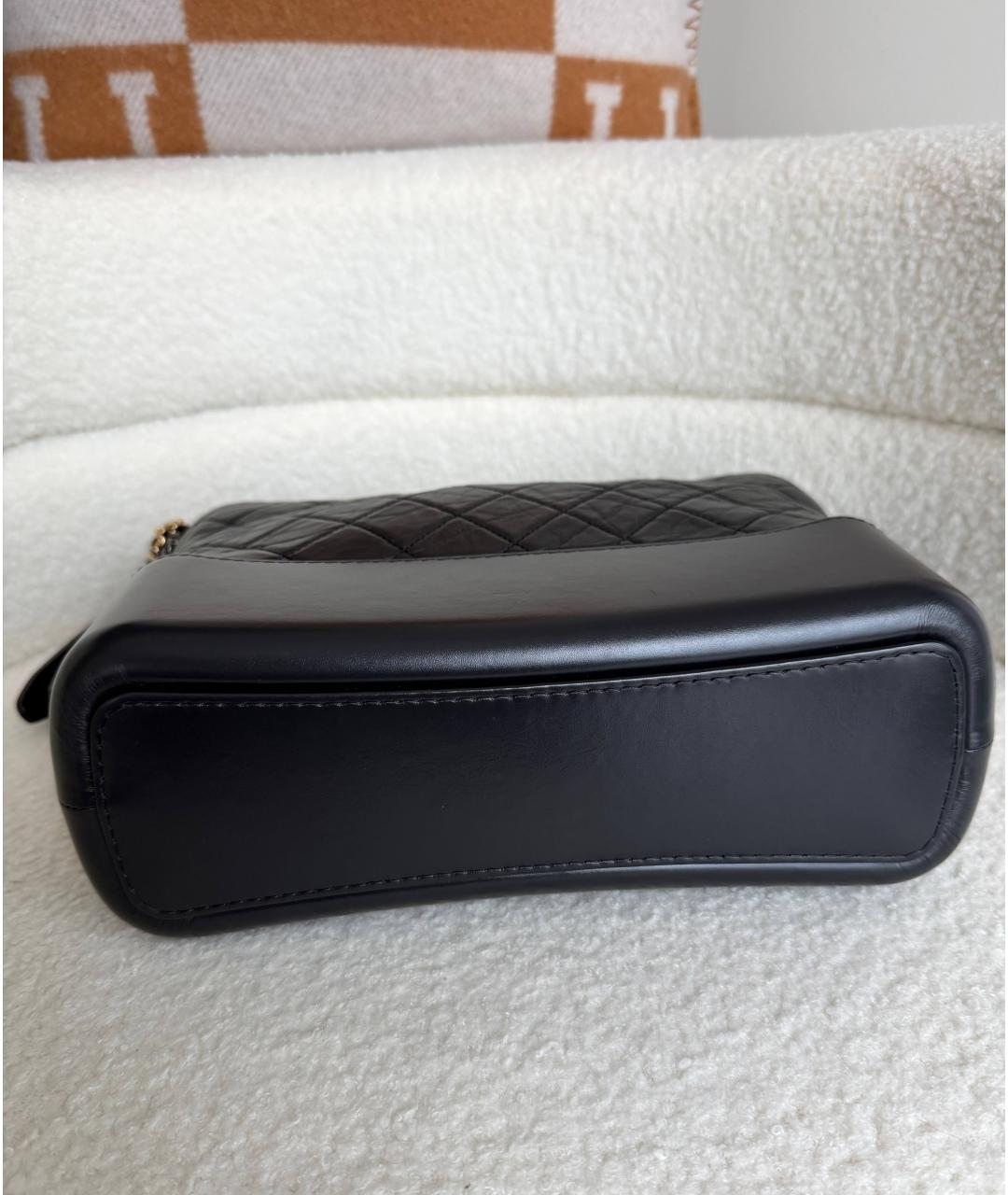 CHANEL Черная кожаная сумка через плечо, фото 5