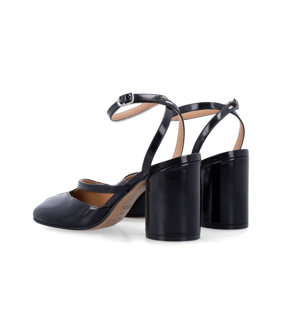 MAISON MARGIELA Черные кожаные туфли, фото 3