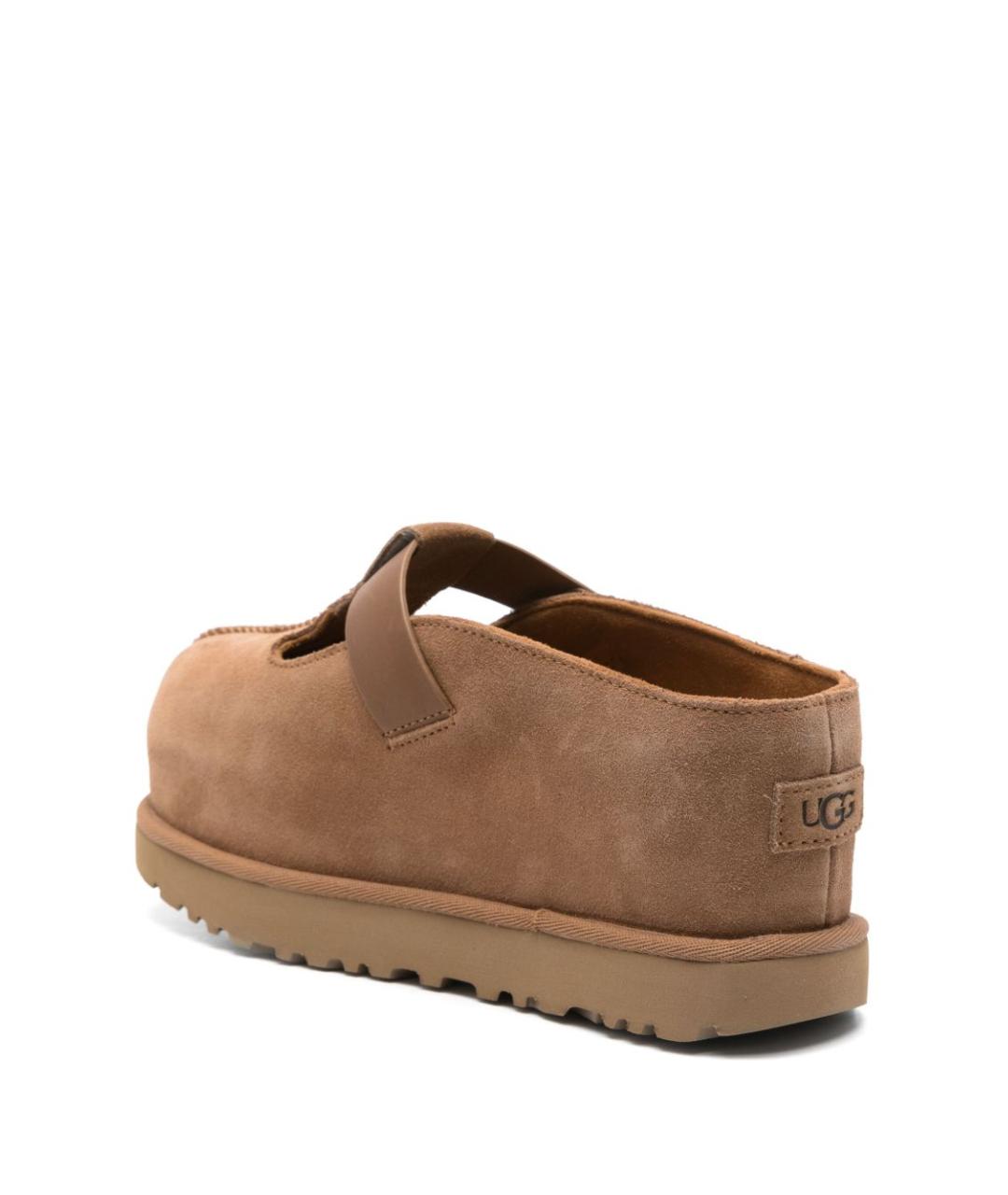 UGG AUSTRALIA Бежевые замшевые мюли, фото 3
