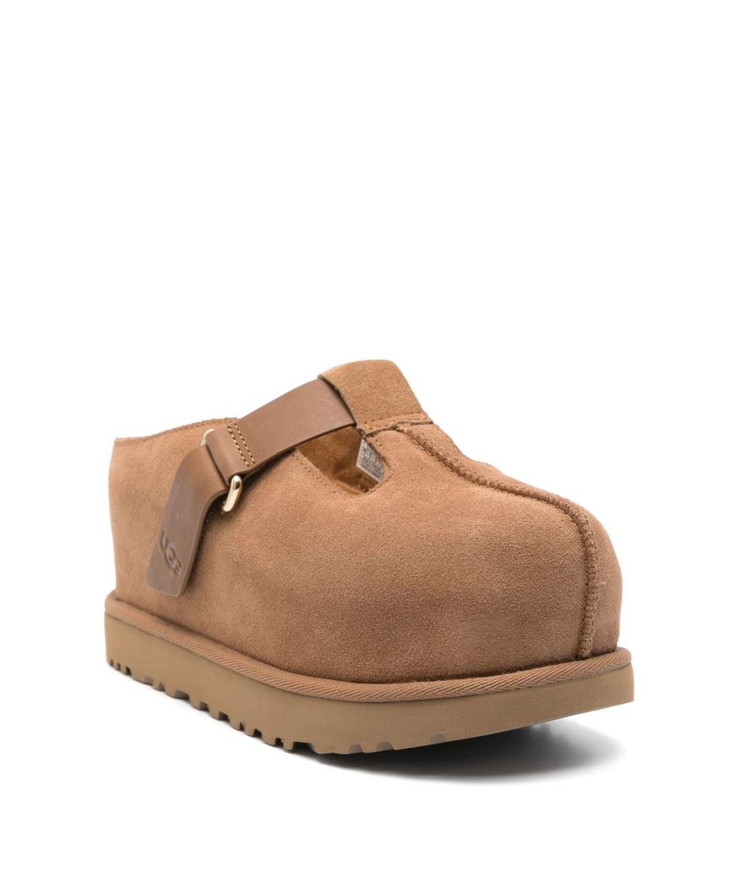 UGG AUSTRALIA Бежевые замшевые мюли, фото 2