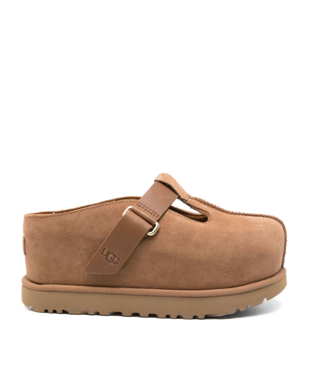 UGG AUSTRALIA Бежевые замшевые мюли, фото 1