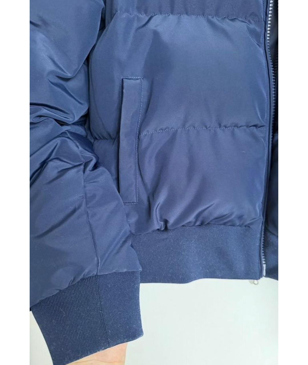 EMPORIO ARMANI Синяя полиамидовая куртка, фото 5