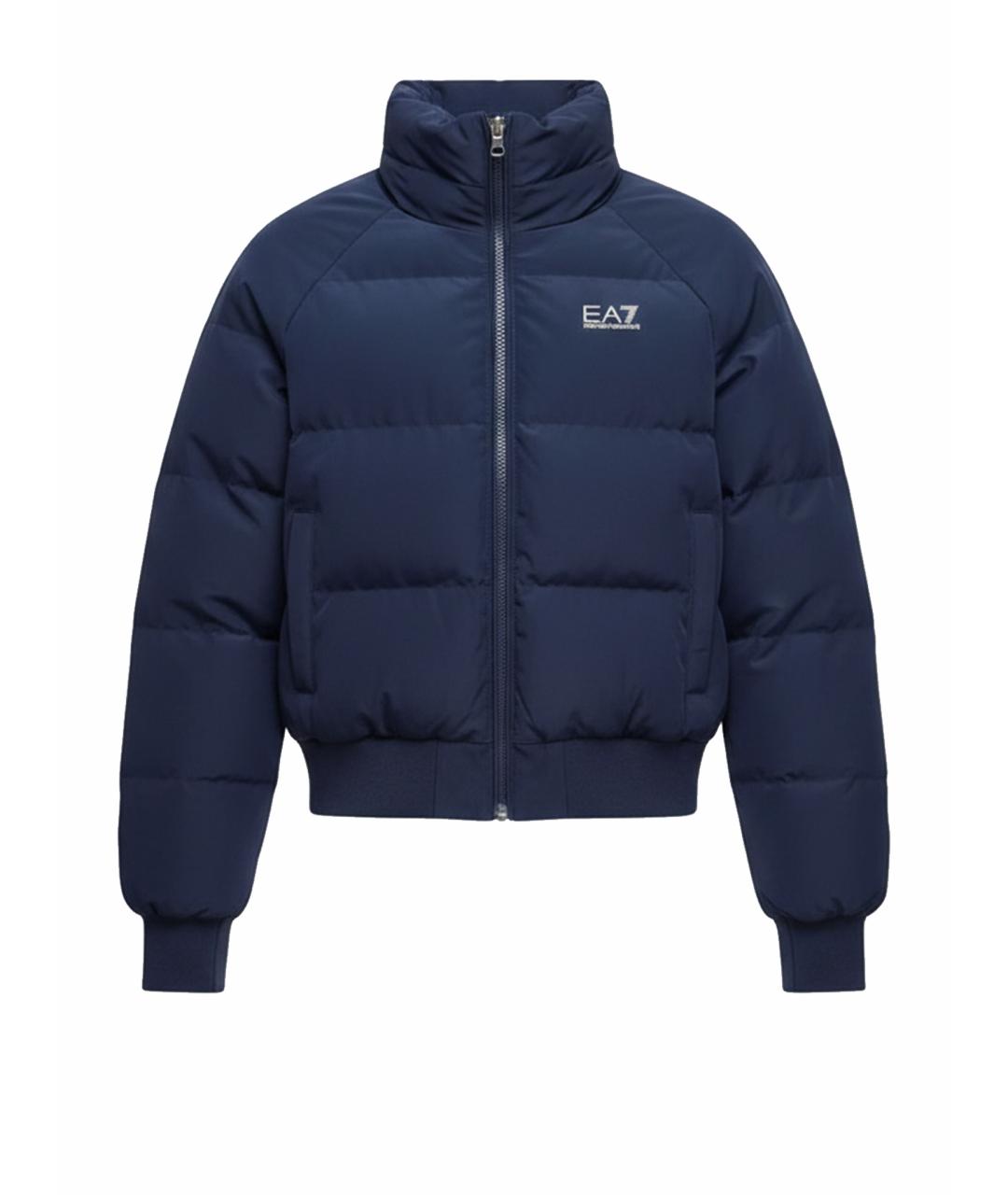 EMPORIO ARMANI Синяя полиамидовая куртка, фото 1