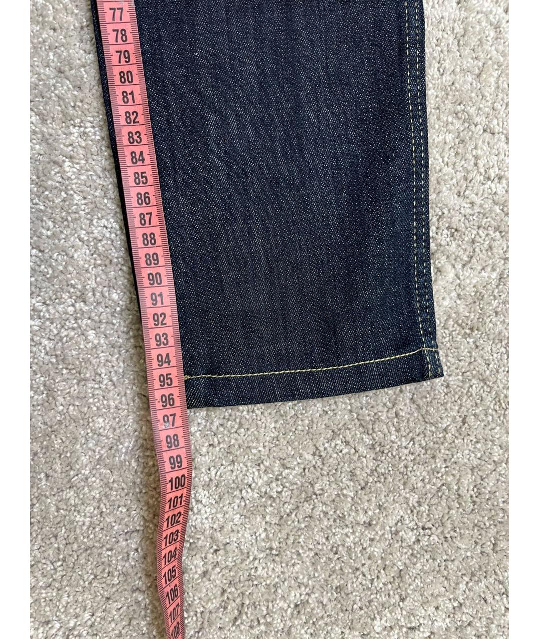 BURBERRY Темно-синие хлопковые джинсы слим, фото 8