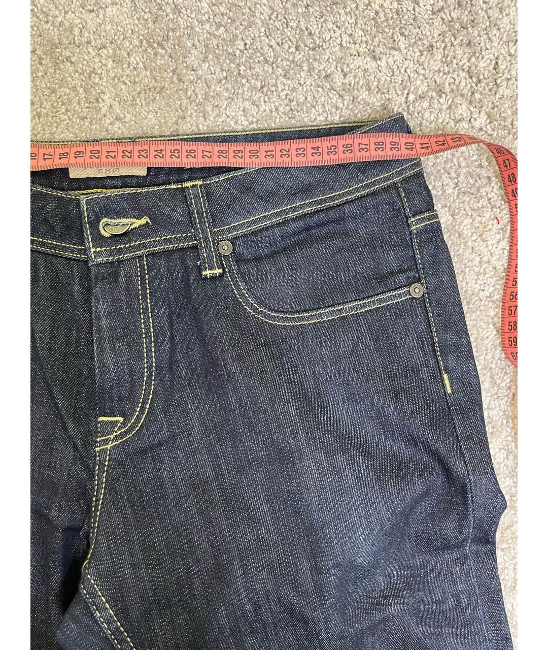 BURBERRY Темно-синие хлопковые джинсы слим, фото 7