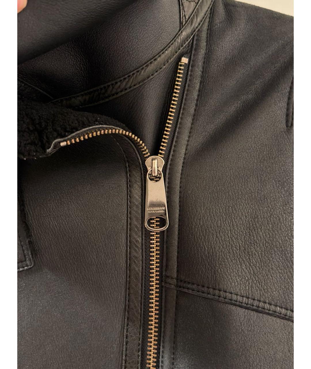 BURBERRY Черная замшевая дубленка, фото 5