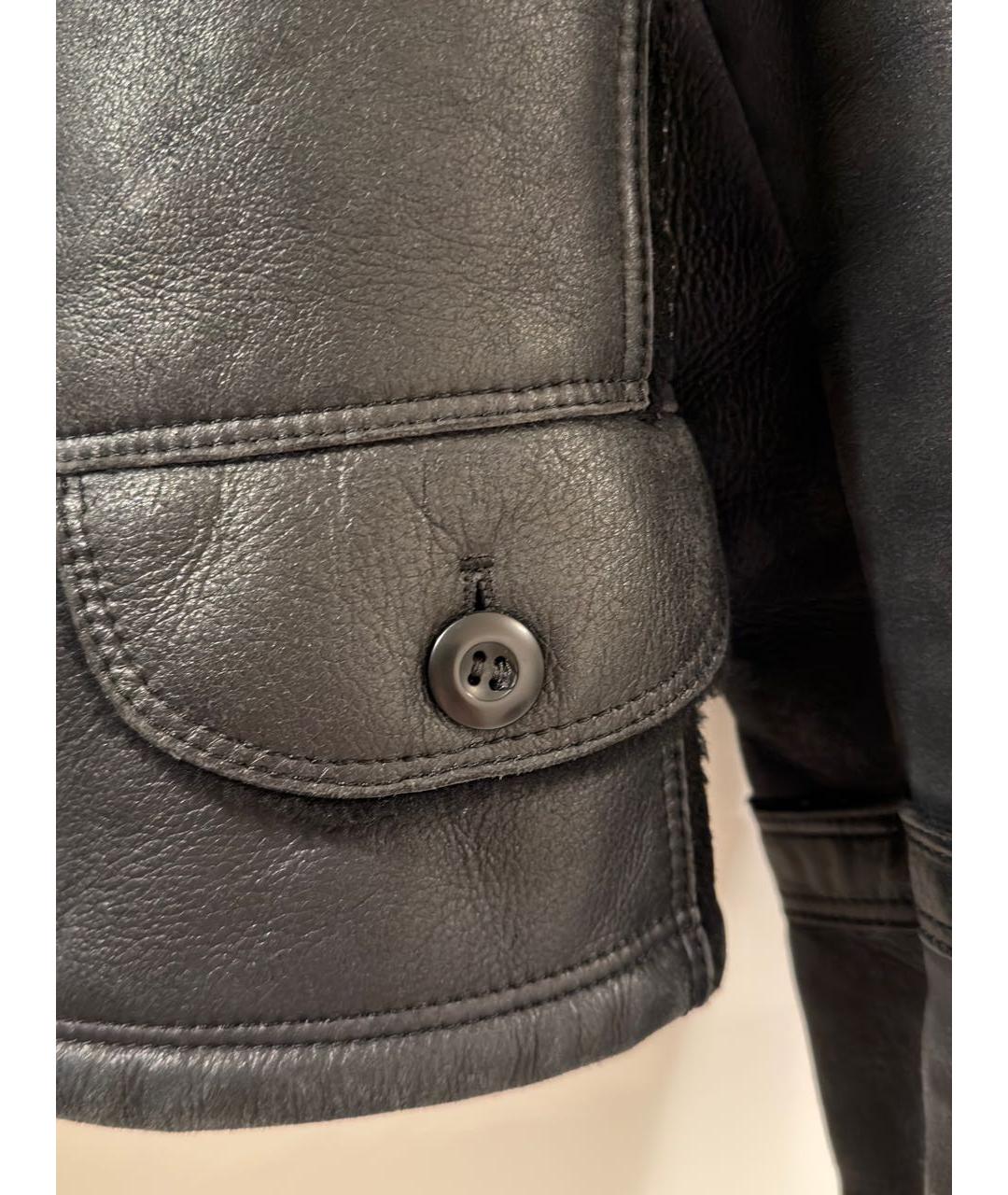 BURBERRY Черная замшевая дубленка, фото 6