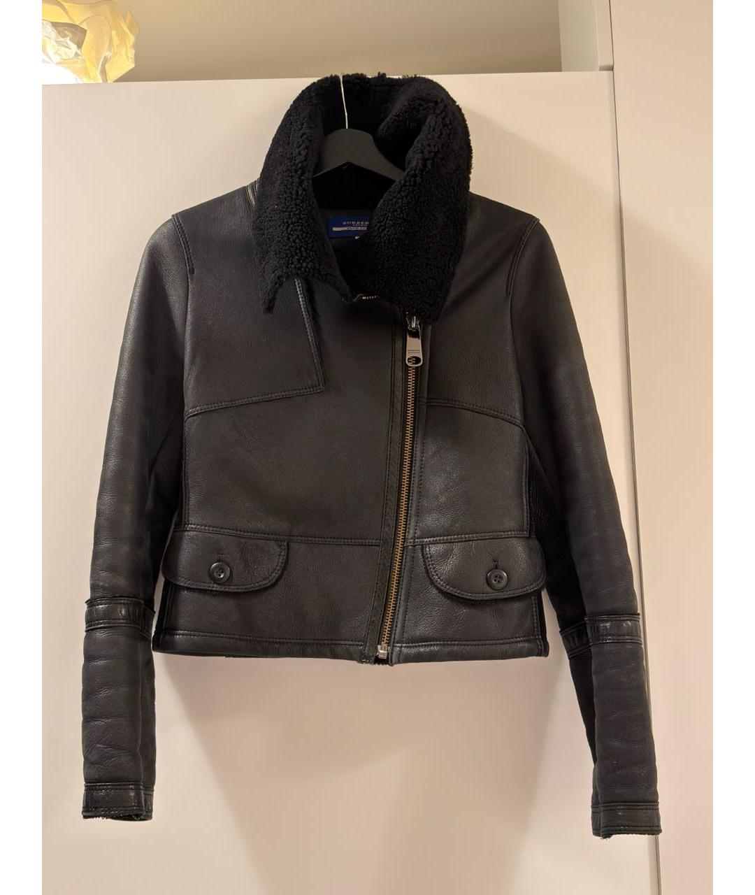 BURBERRY Черная замшевая дубленка, фото 8