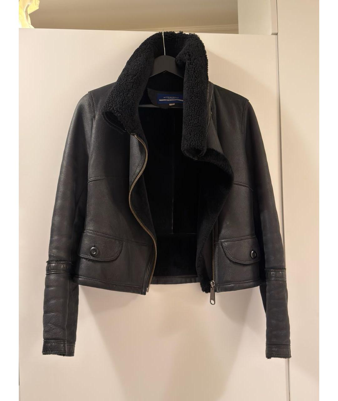 BURBERRY Черная замшевая дубленка, фото 2