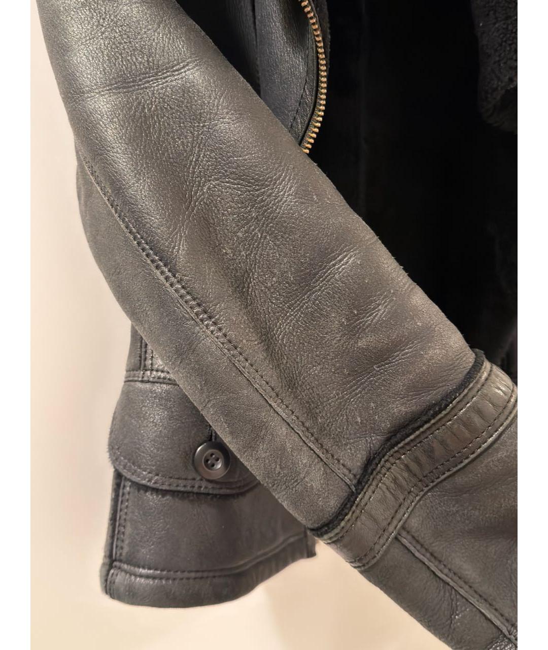 BURBERRY Черная замшевая дубленка, фото 4