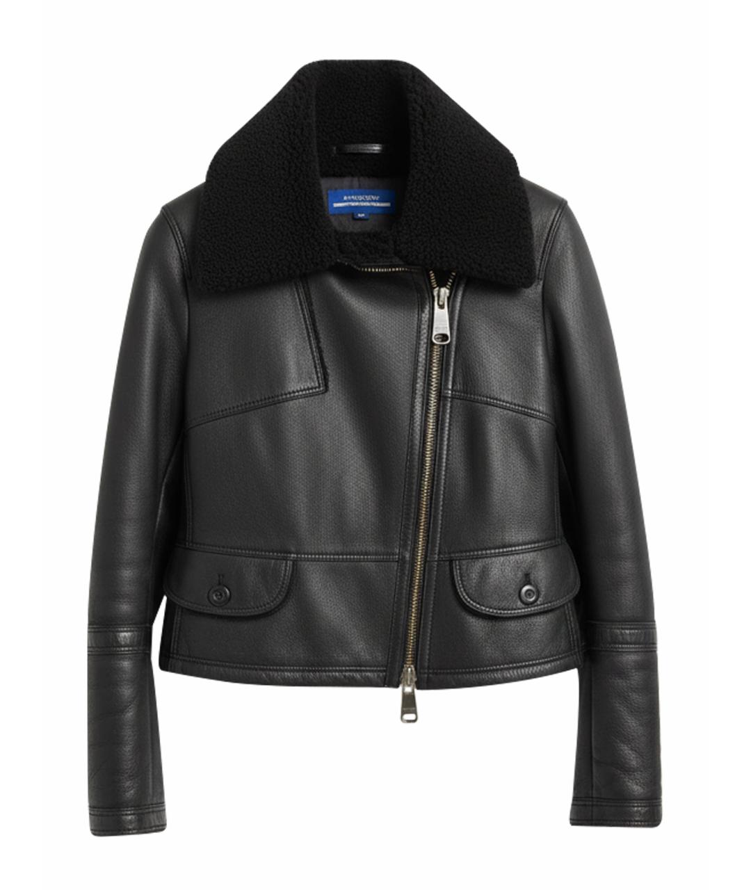 BURBERRY Черная замшевая дубленка, фото 1