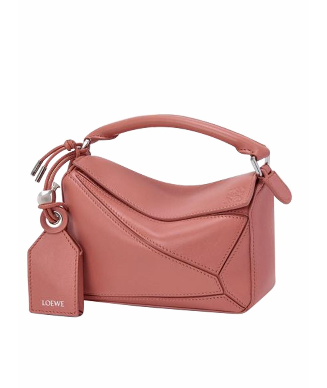 LOEWE Коралловая кожаная сумка через плечо, фото 1