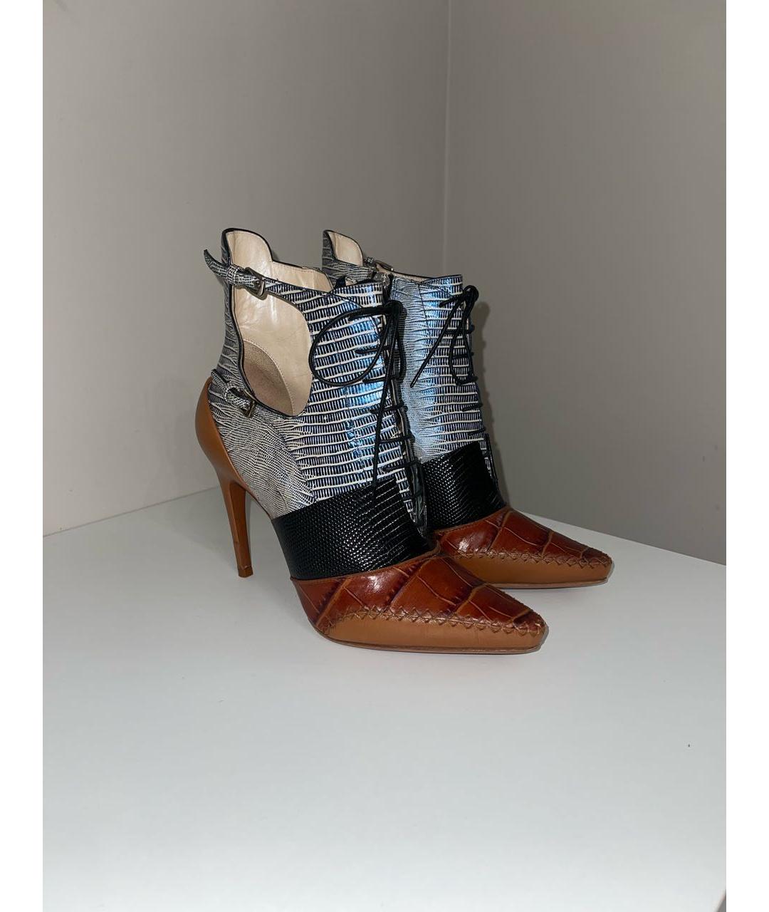 CHRISTIAN DIOR Мульти кожаные туфли, фото 2