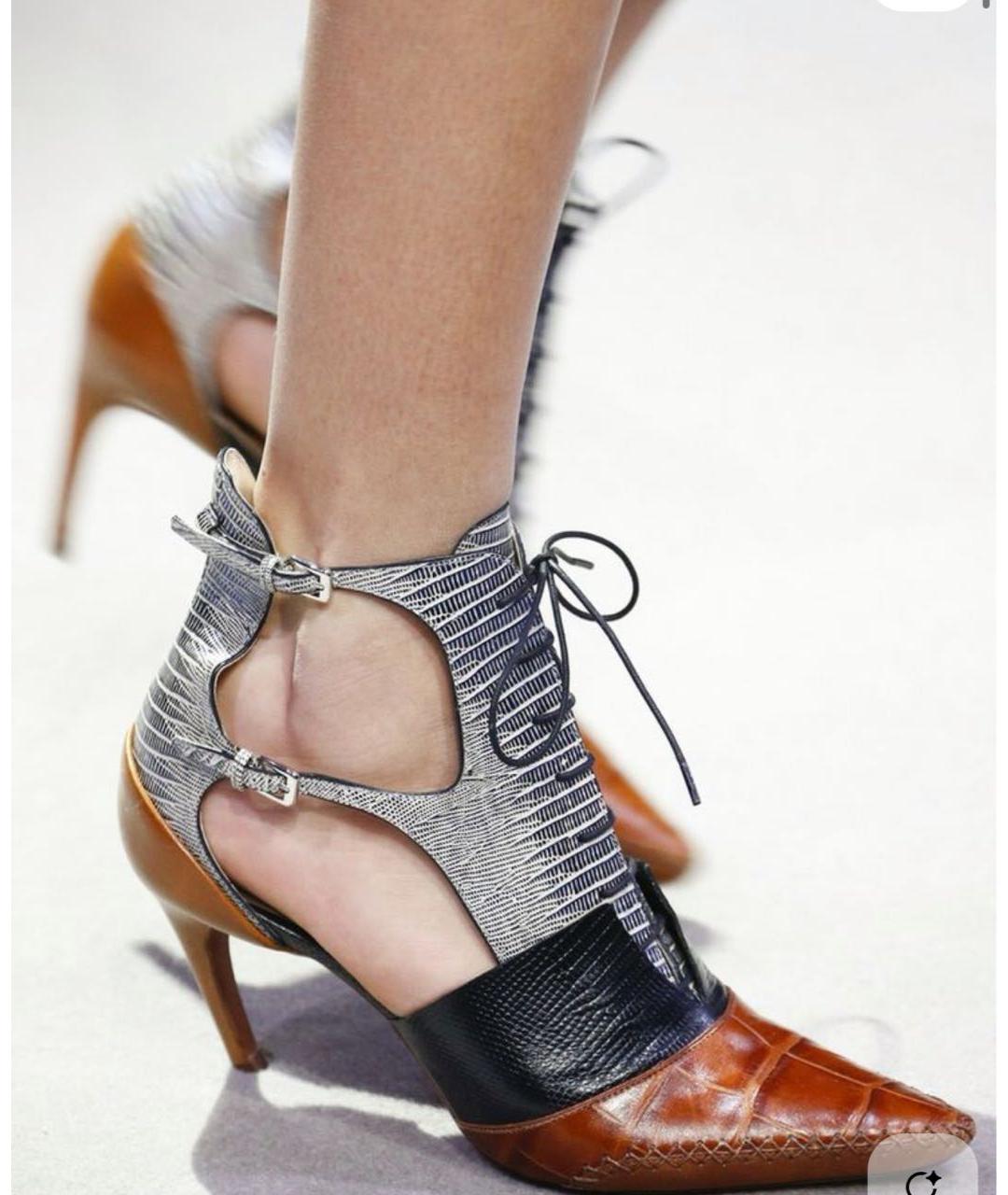 CHRISTIAN DIOR Мульти кожаные туфли, фото 6