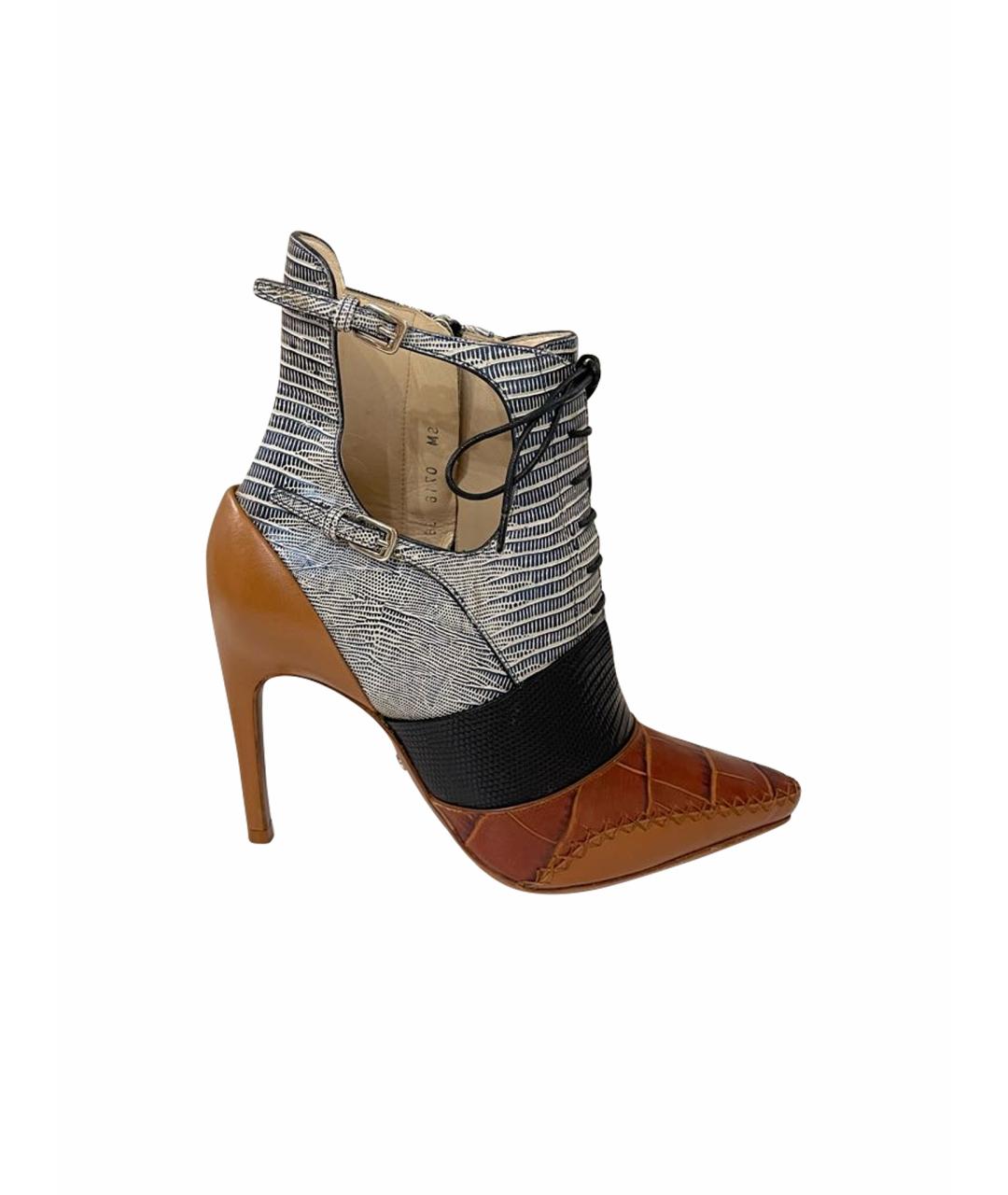 CHRISTIAN DIOR Мульти кожаные туфли, фото 1