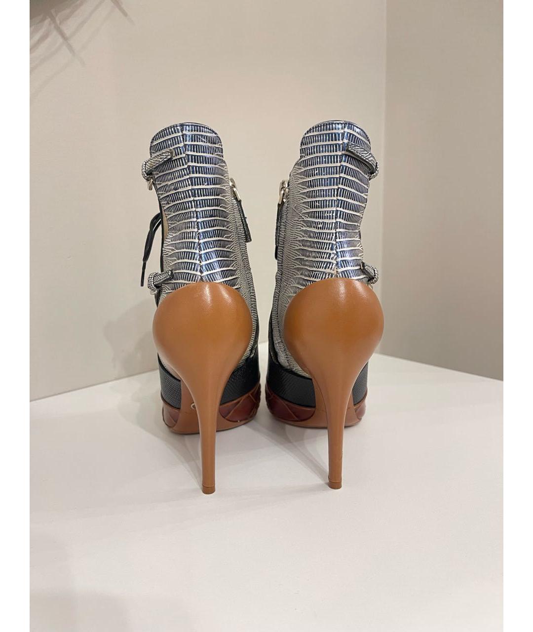 CHRISTIAN DIOR Мульти кожаные туфли, фото 4