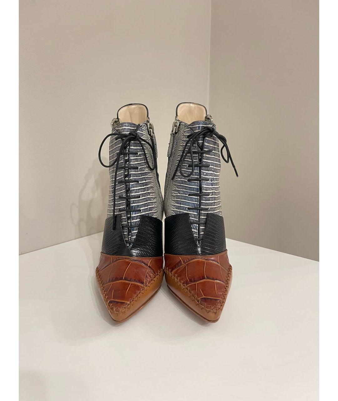 CHRISTIAN DIOR Мульти кожаные туфли, фото 3