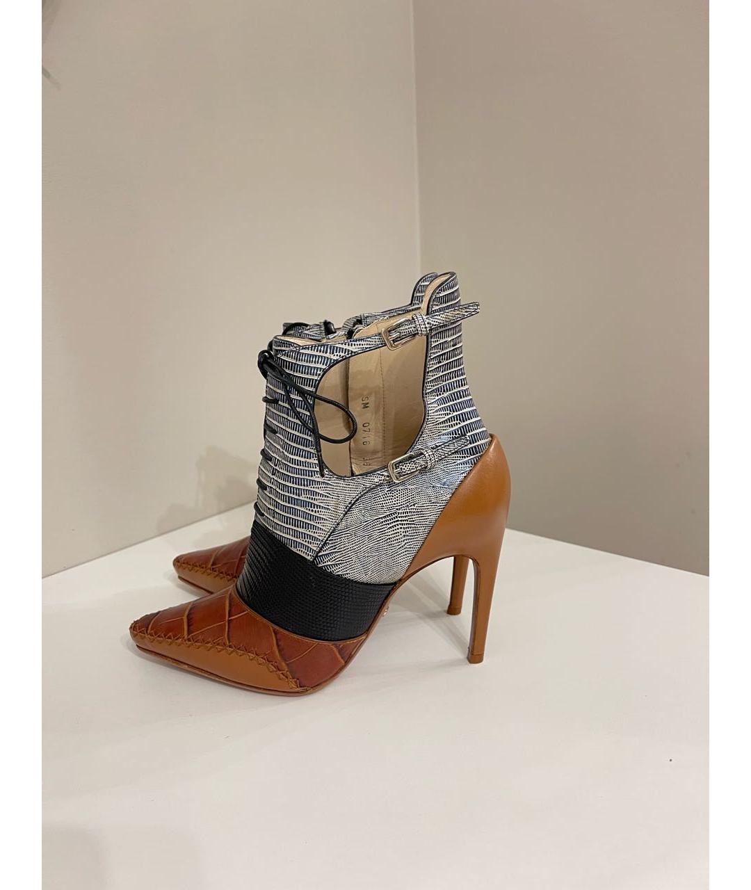 CHRISTIAN DIOR Мульти кожаные туфли, фото 9