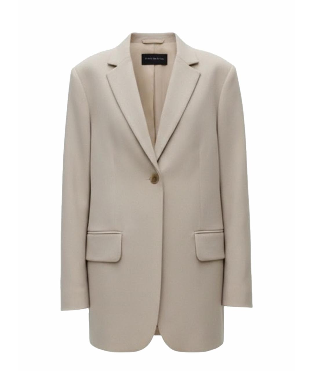 ARKET Бежевый шерстяной костюм с брюками, фото 6