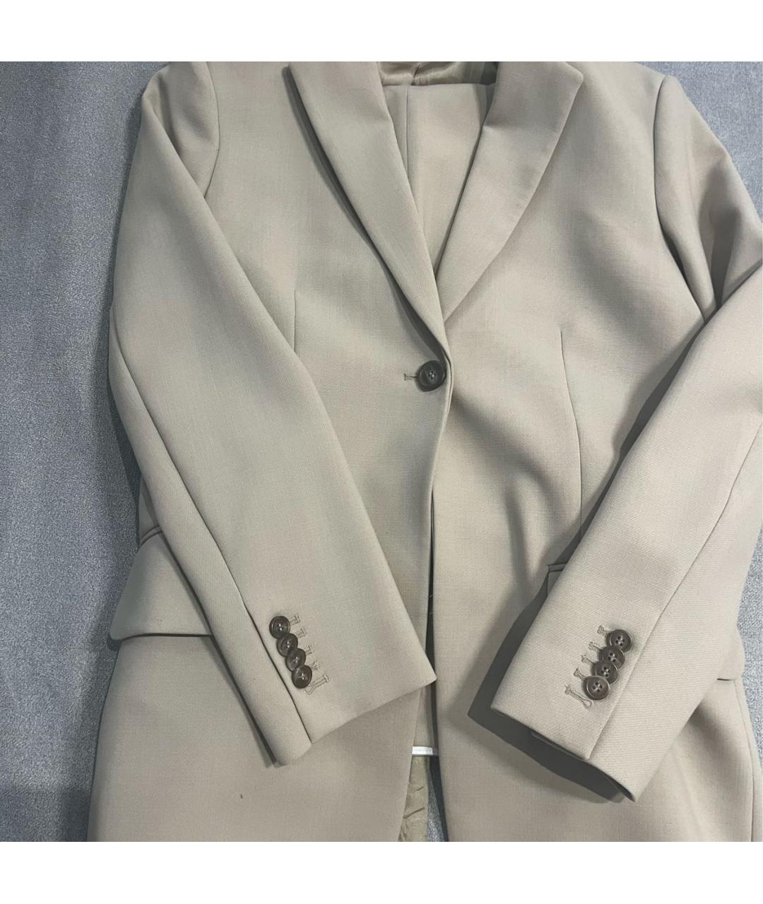 ARKET Бежевый шерстяной костюм с брюками, фото 5