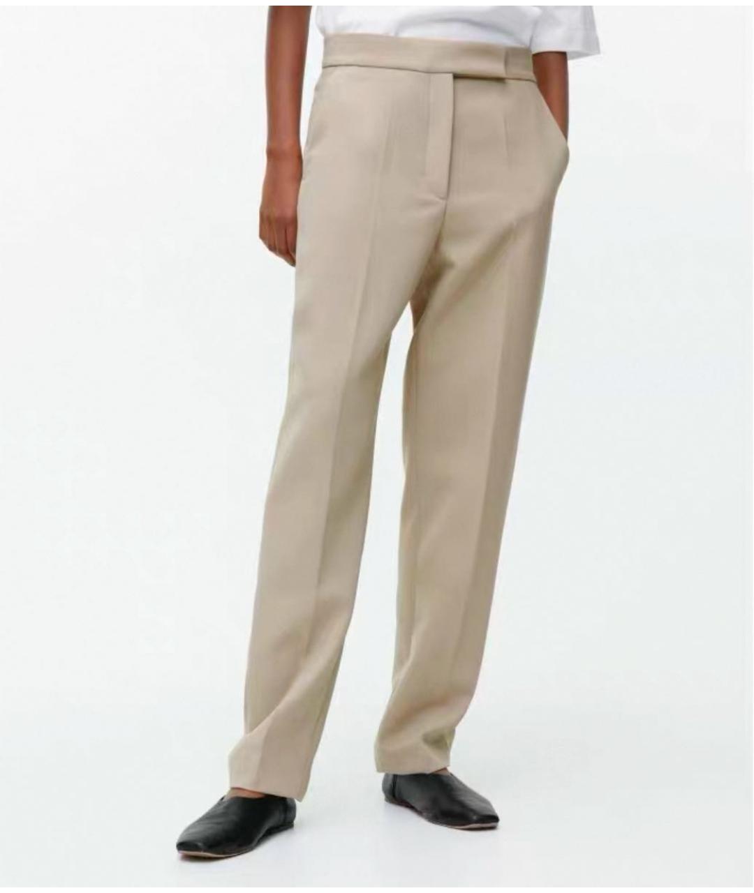 ARKET Бежевый шерстяной костюм с брюками, фото 2