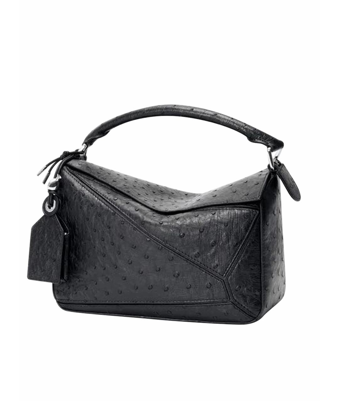 LOEWE Черная кожаная сумка через плечо, фото 1