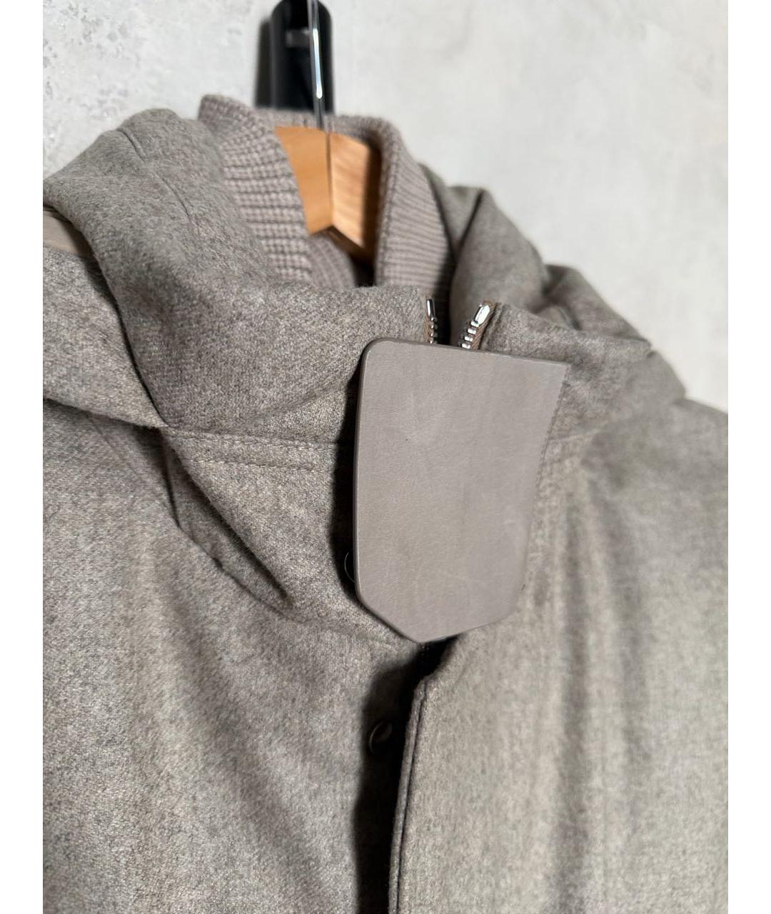 ZEGNA Бежевая шерстяная парка, фото 5