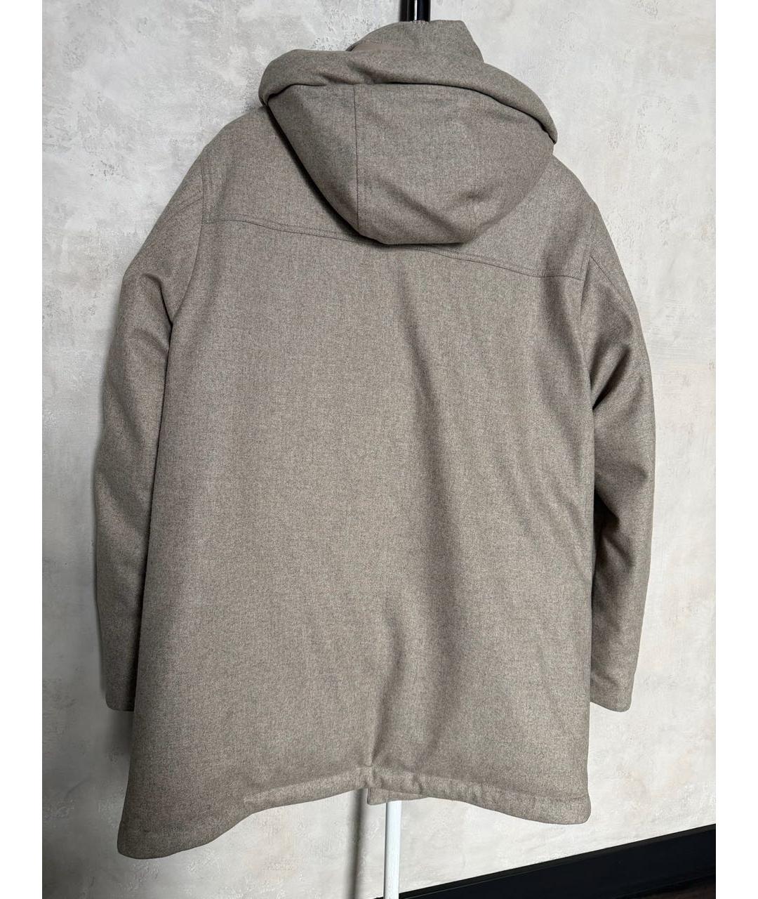 ZEGNA Бежевая шерстяная парка, фото 3