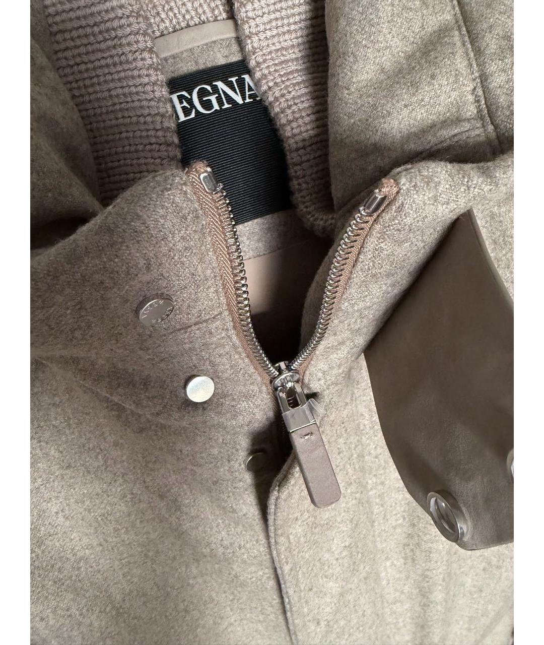 ZEGNA Бежевая шерстяная парка, фото 4