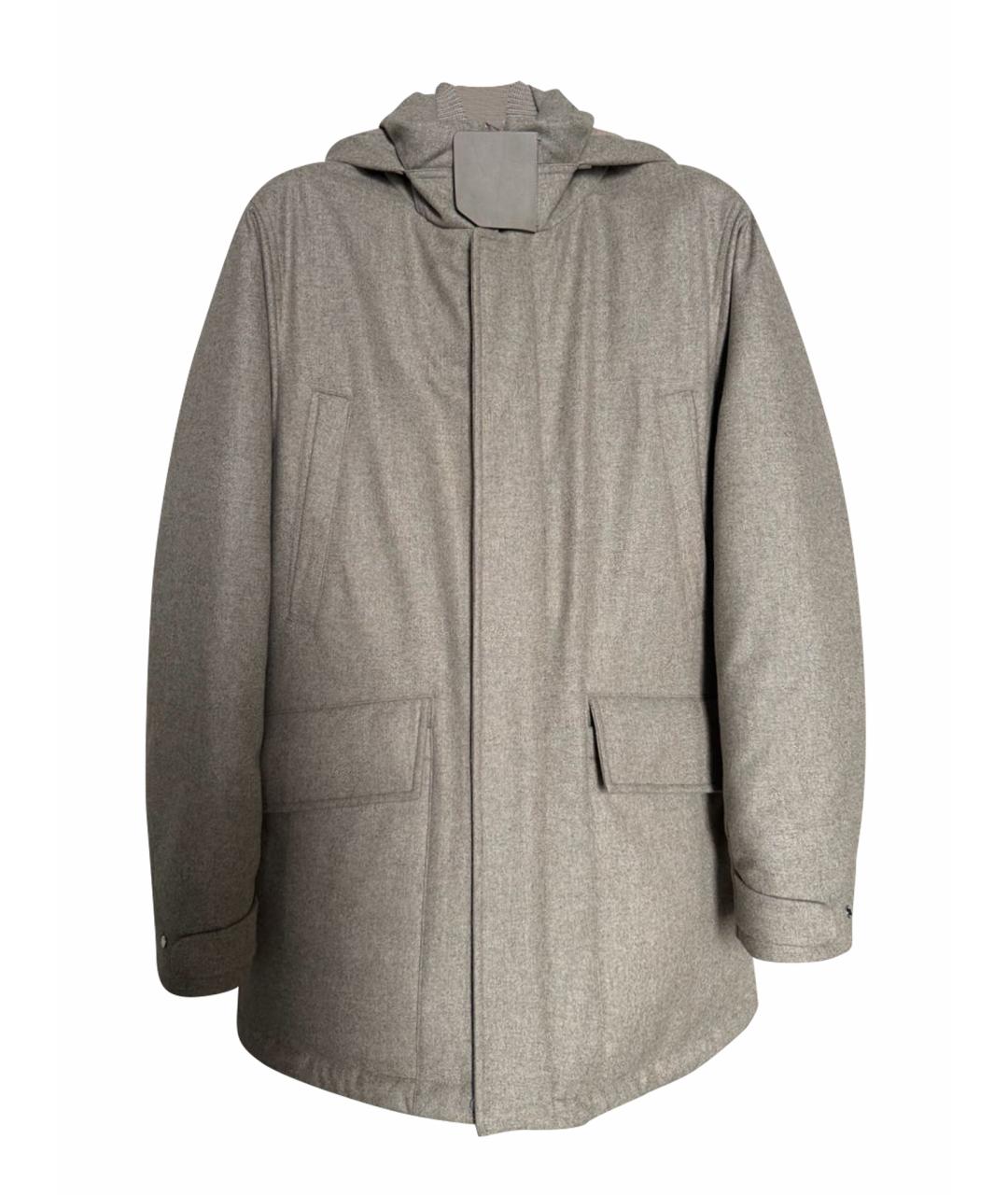 ZEGNA Бежевая шерстяная парка, фото 1