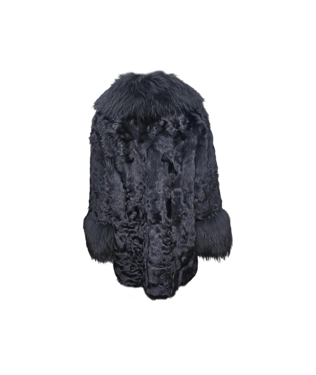 P.A.R.O.S.H. Черная меховая шуба, фото 2