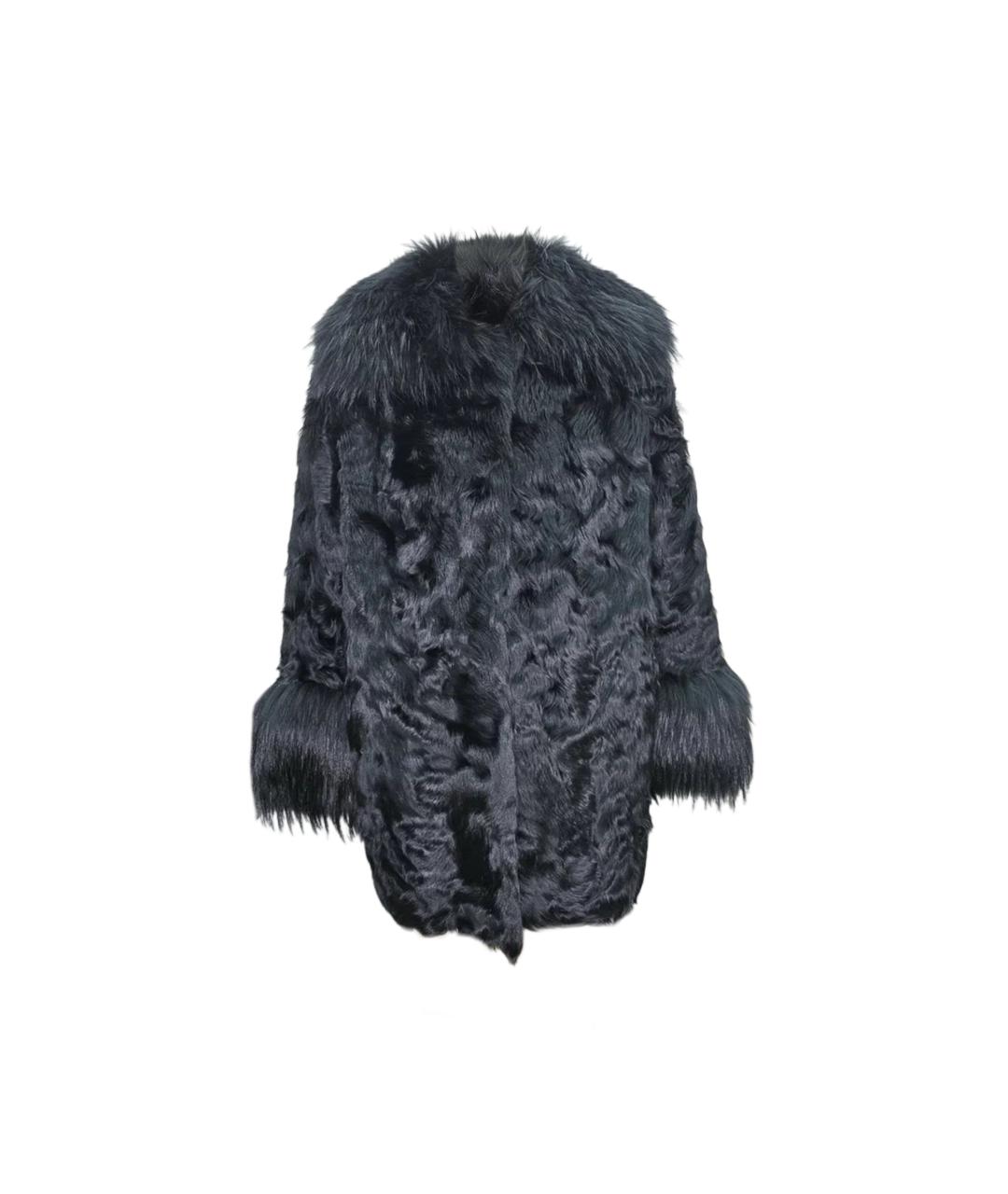 P.A.R.O.S.H. Черная меховая шуба, фото 10