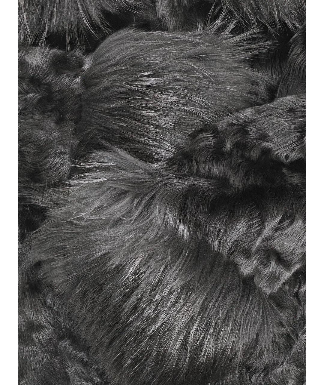 P.A.R.O.S.H. Черная меховая шуба, фото 5