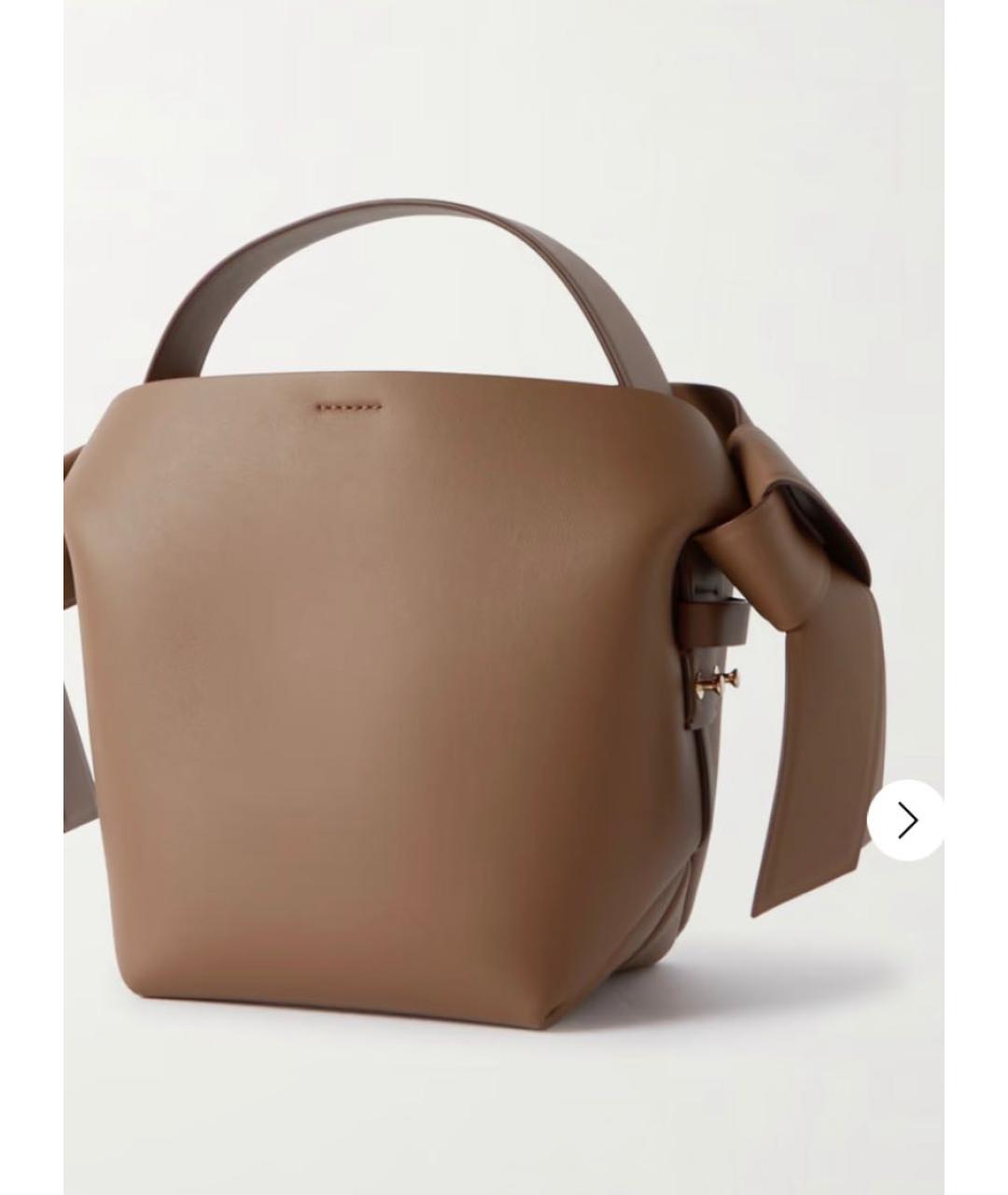 ACNE STUDIOS Коричневая кожаная сумка через плечо, фото 3