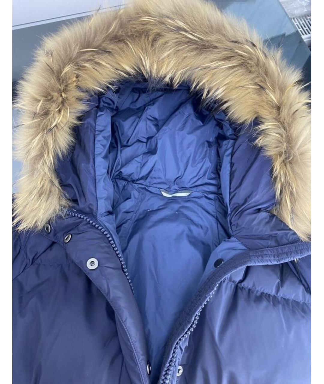 WEEKEND MAX MARA Темно-синий пуховик, фото 3