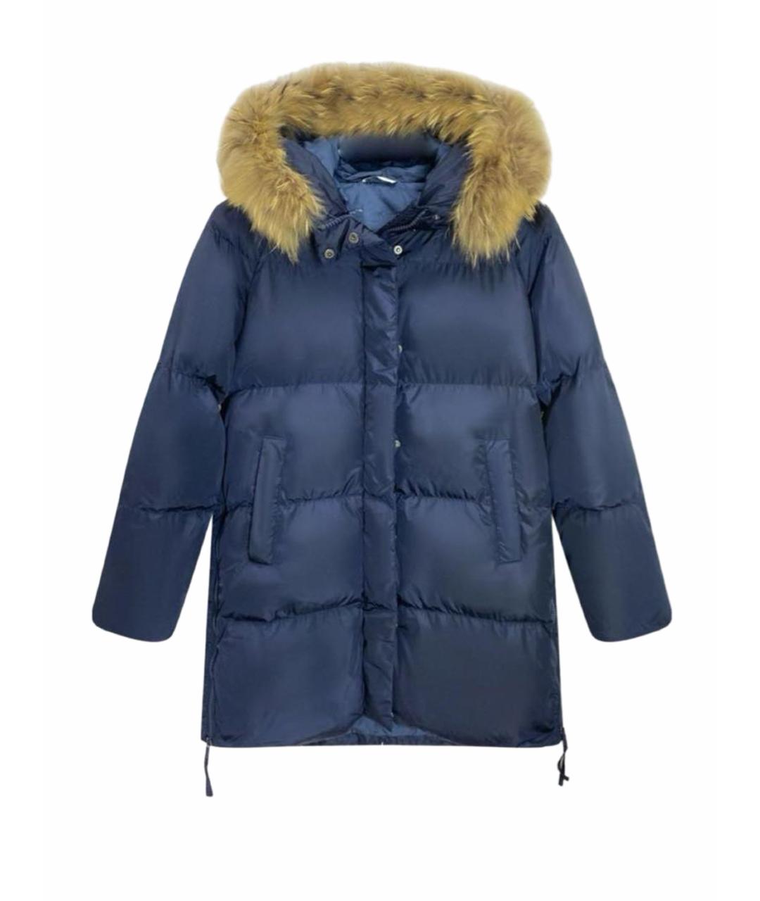 WEEKEND MAX MARA Темно-синий пуховик, фото 1