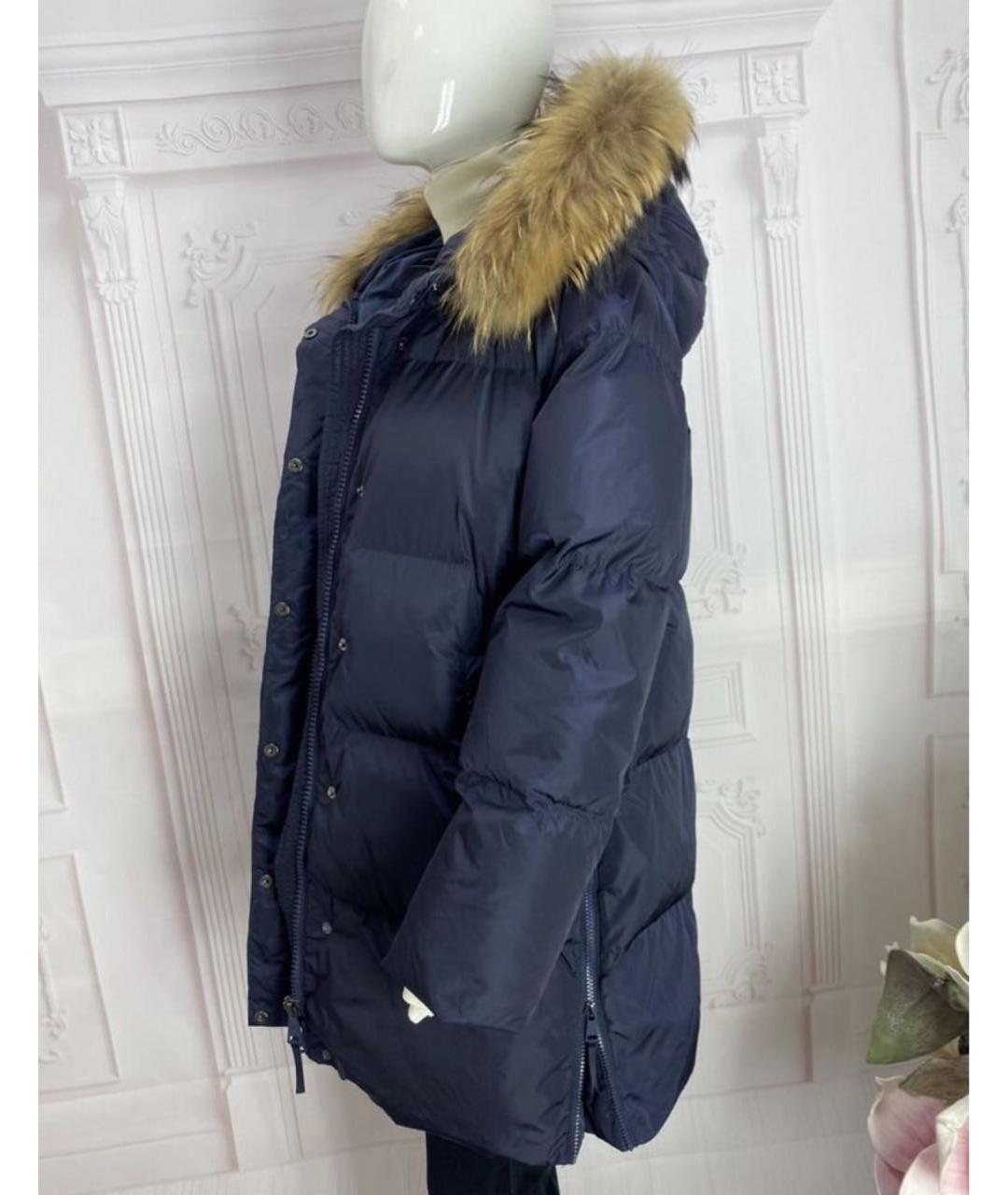 WEEKEND MAX MARA Темно-синий пуховик, фото 6